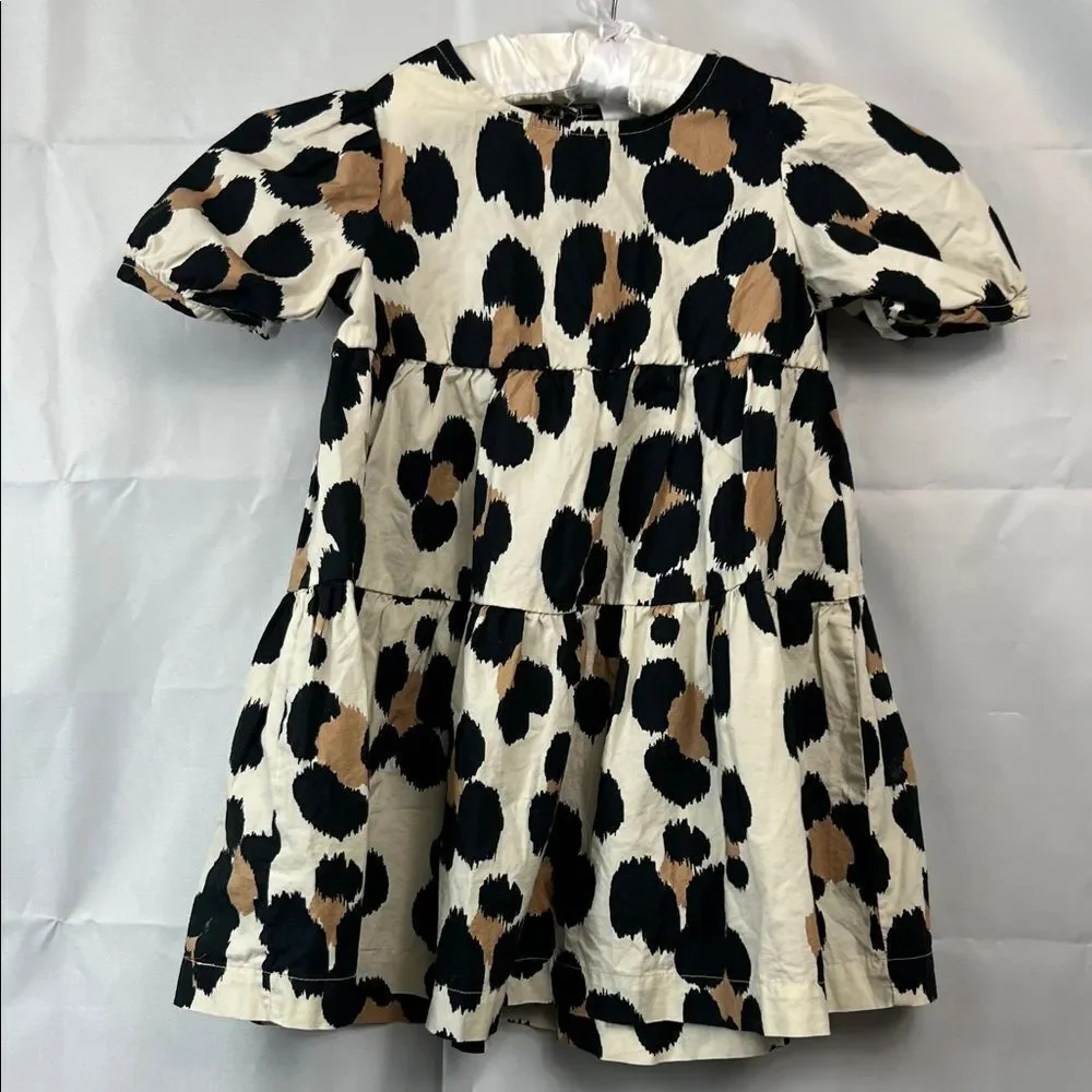 Baby GAP Animal print cotton tiered dress size 4 EUC